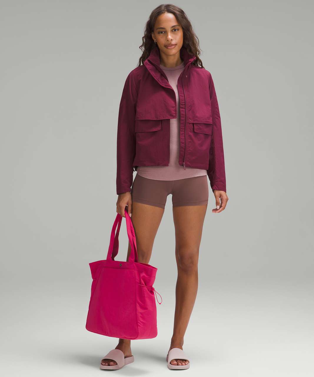 Lululemon Side-Cinch Shopper Bag 18L - Raspberry Coulis