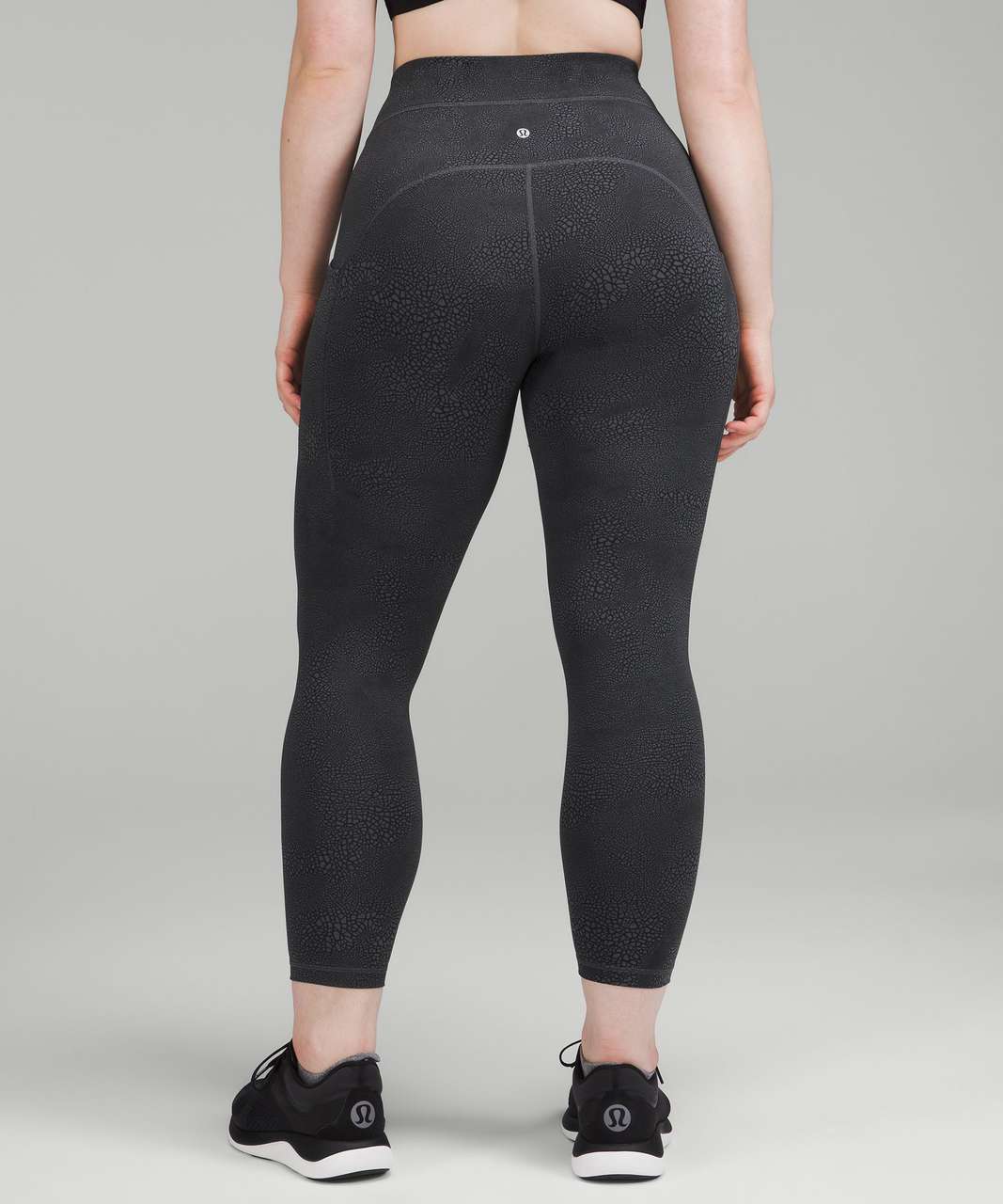 Lululemon Power Thru High-Rise Tight 25 - Crackle Glaze Coal