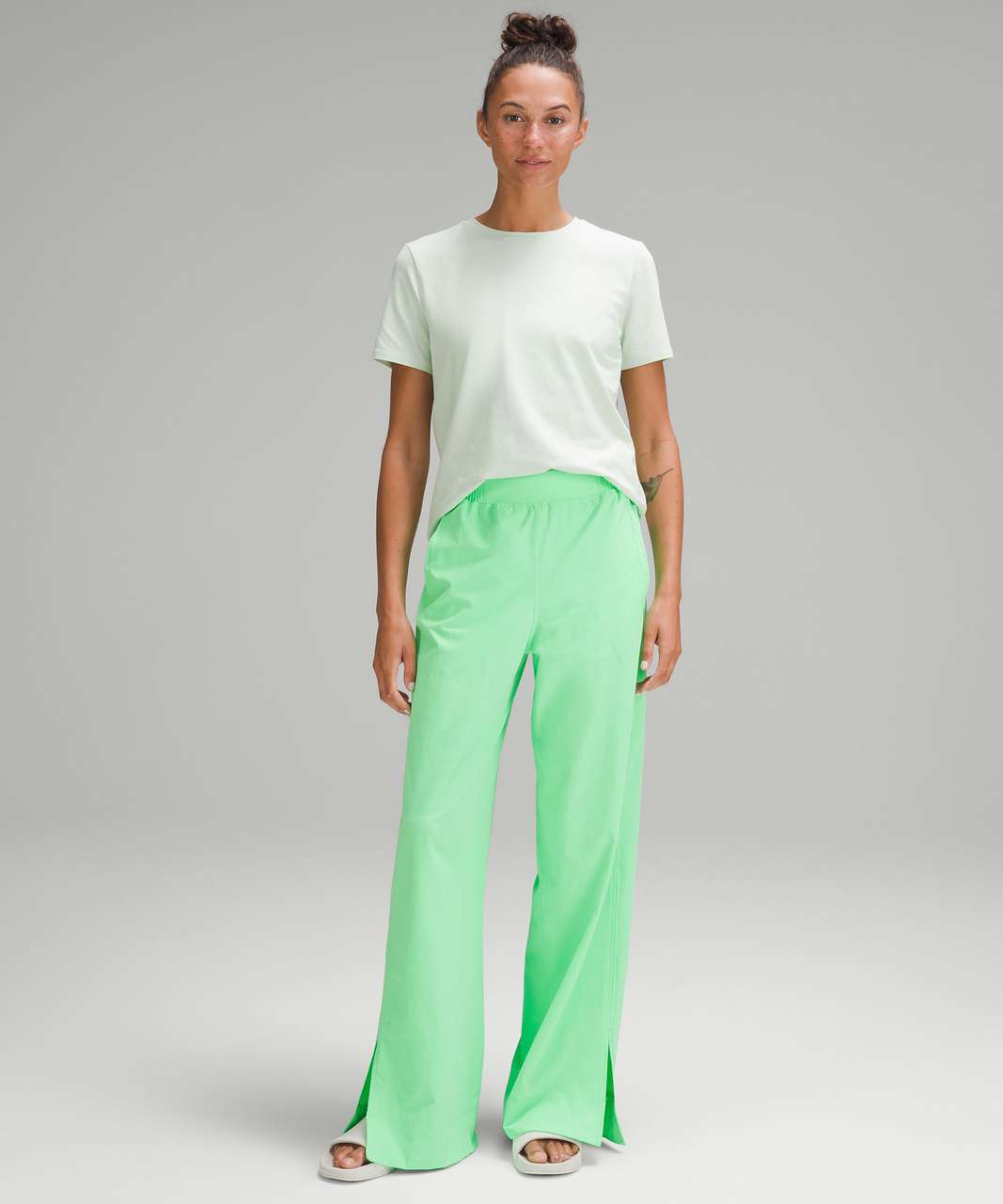 kohlrabi green lululemon pant｜TikTok Search