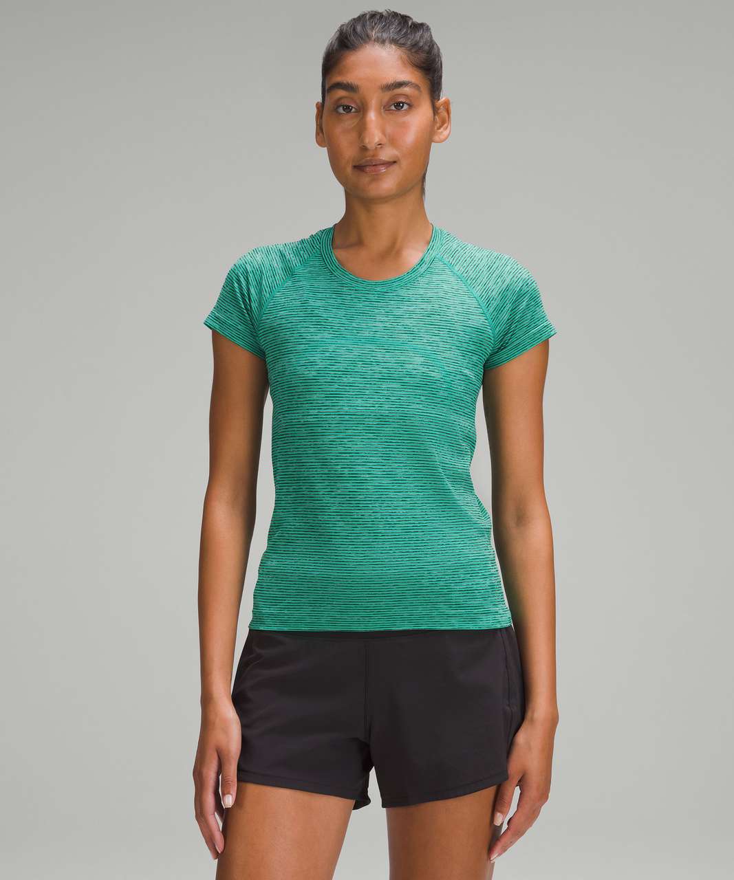 Lululemon Swiftly Tech Short Sleeve 2.0 *Race Length - Teal Lagoon / Black  - lulu fanatics