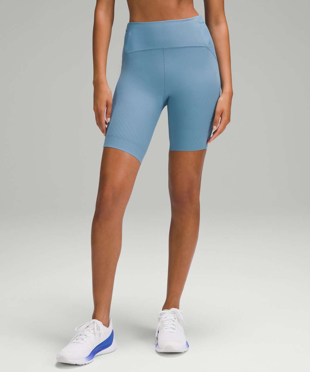 Lululemon SenseKnit Running High-Rise Short 8" - Utility Blue