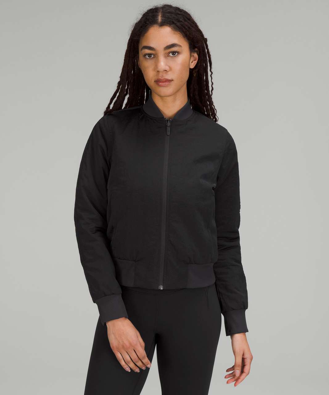 Lululemon Reversible Fleece Jacket - Black - lulu fanatics