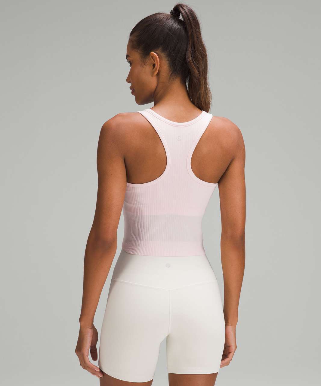 Lululemon Ebb to Street Cropped Racerback Tank Top - Flush Pink