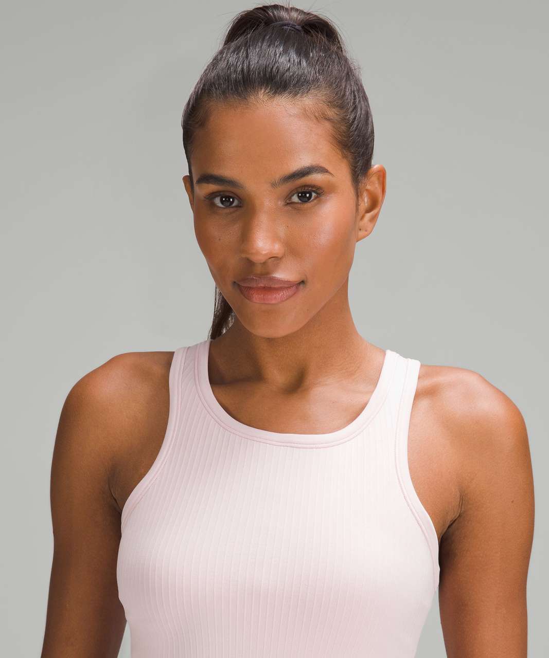 Lululemon Ebb To Street Racerback Crop Tank Top - Pink Lychee