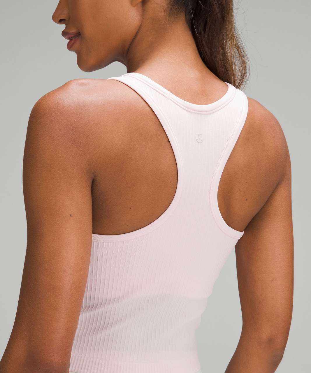 Lululemon Ebb To Street Racerback Crop Tank Top - Pink Lychee