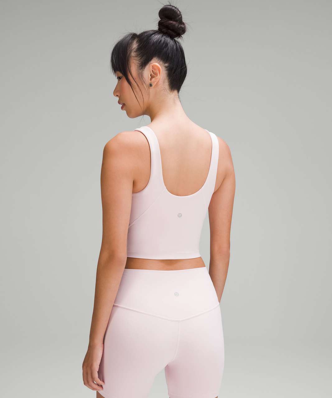 NWT Lululemon Size 2 Align High Neck Tank Crop Built In Bra PKPI Pink Peony