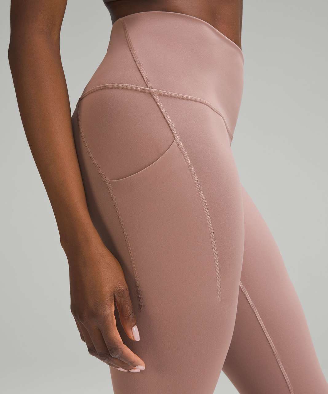 Lululemon Wunder Train High-Rise Tight with Pockets 25 - Brier Rose - lulu  fanatics