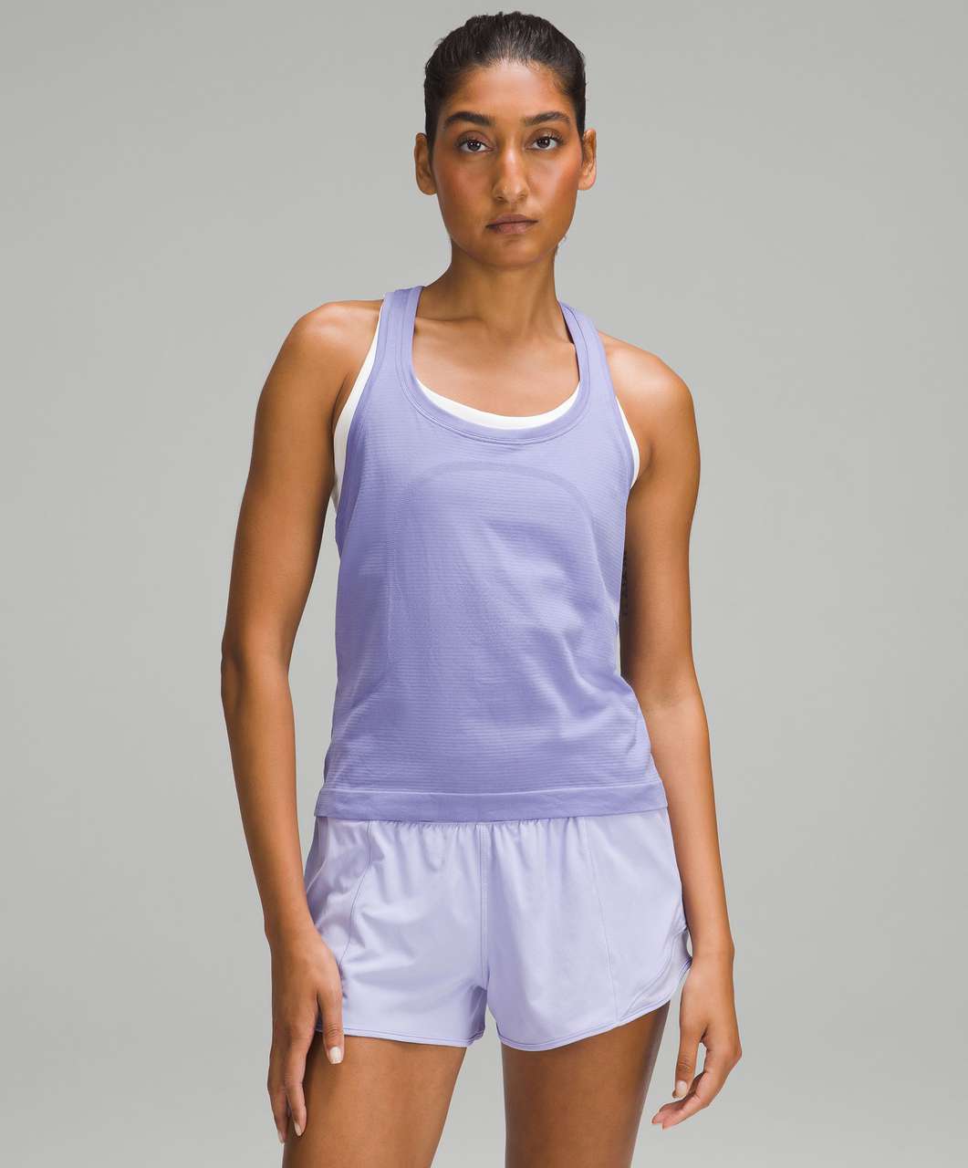 Lululemon Swiftly Tech Racerback Tank Top 2.0 Race Length In Distorted  Noise Creamy Mint/cedar Green