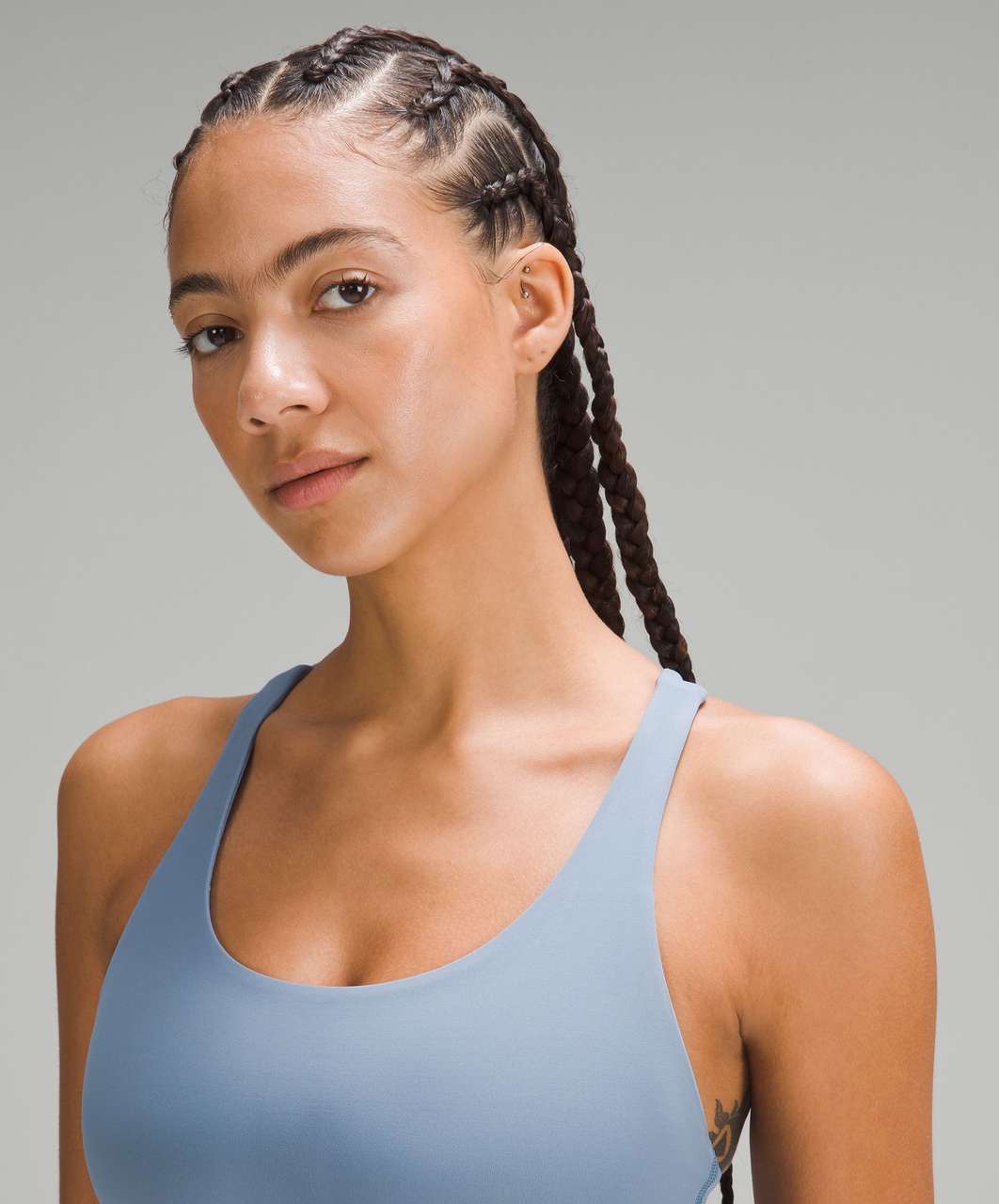 Lululemon Energy Longline Bra *Medium Support, B–D Cups - Utility Blue -  lulu fanatics