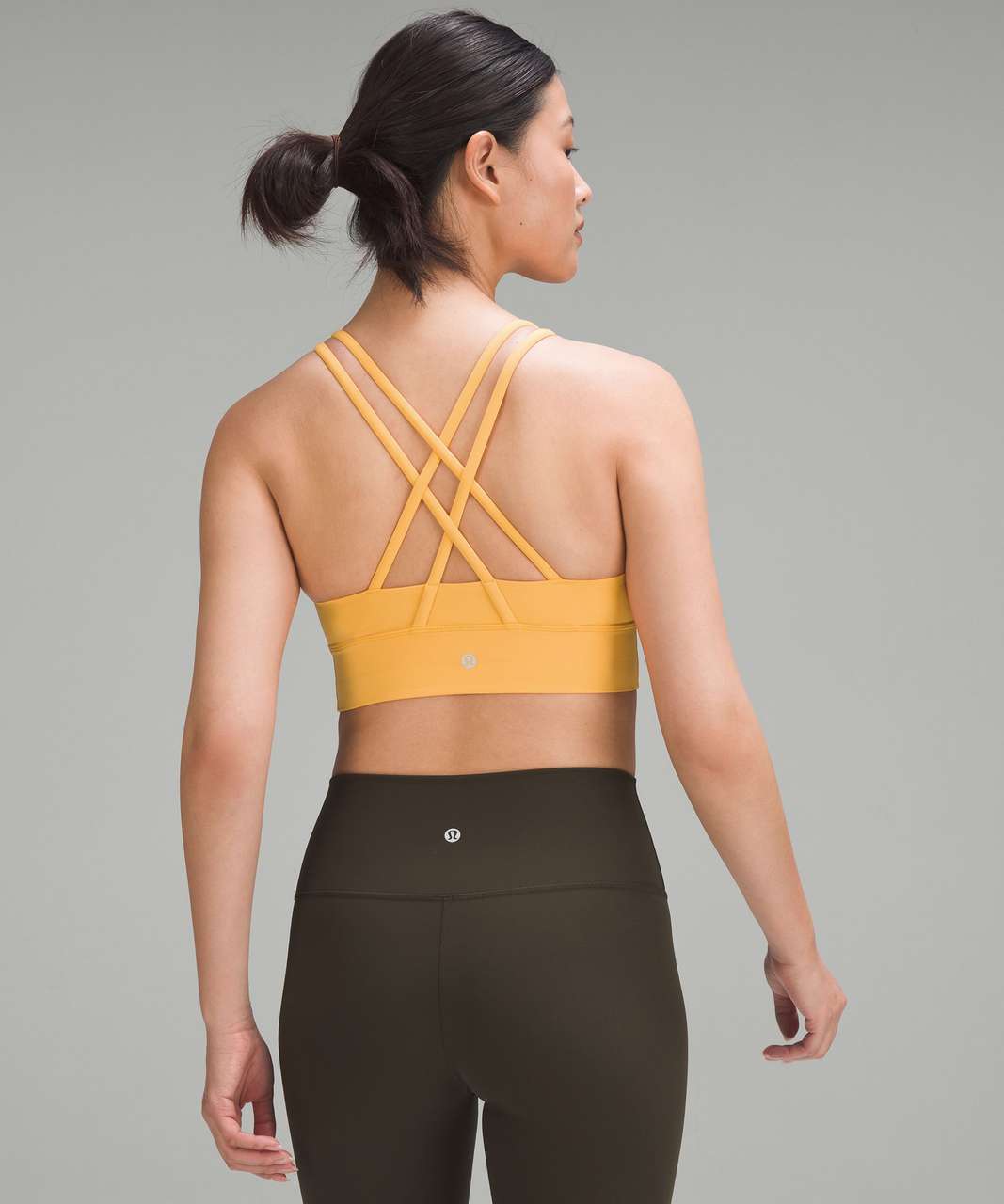 Lululemon Energy Longline Bra *Medium Support, B–D Cups - Mango Dream