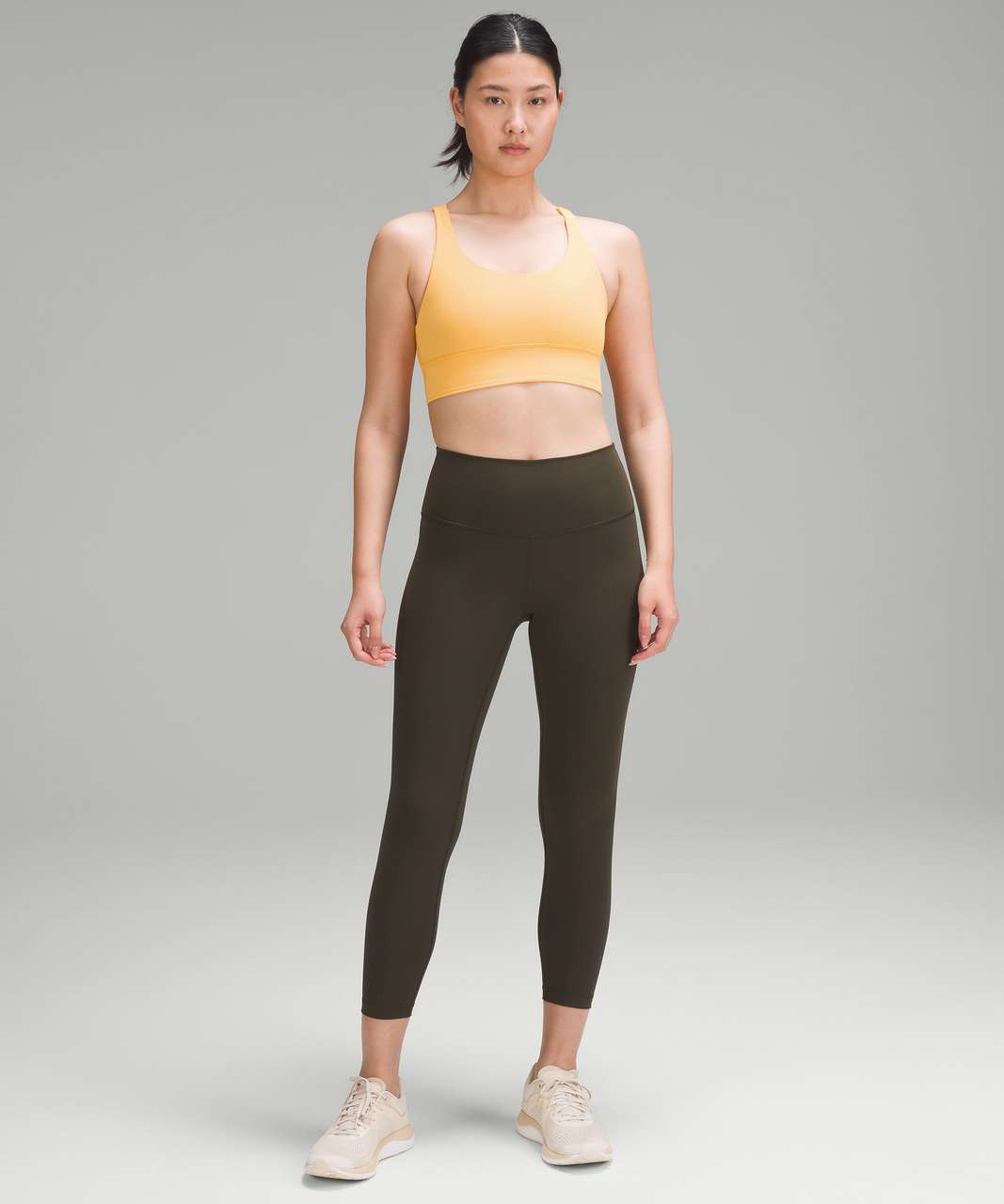 Lululemon Energy Longline Bra *Medium Support, B–D Cups - Mango Dream