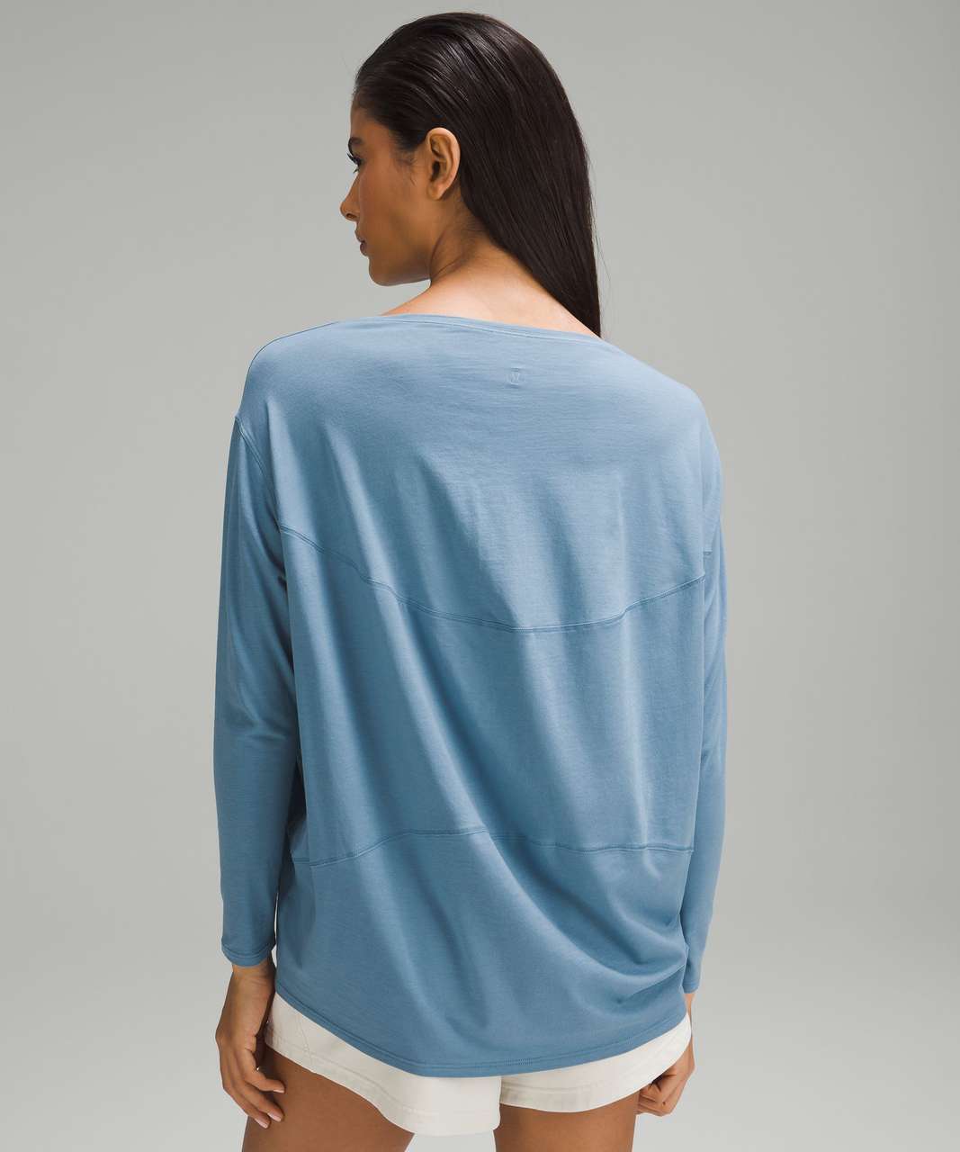 Lululemon Back In Action Long Sleeve Blue Linen 2 - $50 (13% Off