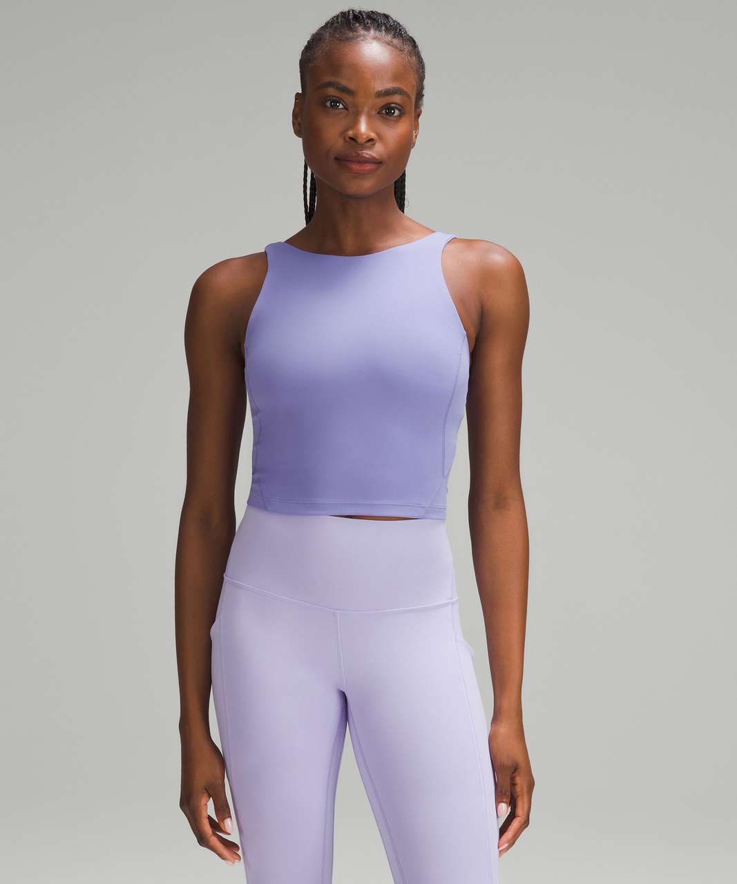 NWT Lululemon Align Bodysuit ~size:4~Lavender Dew ~High Neck Bra