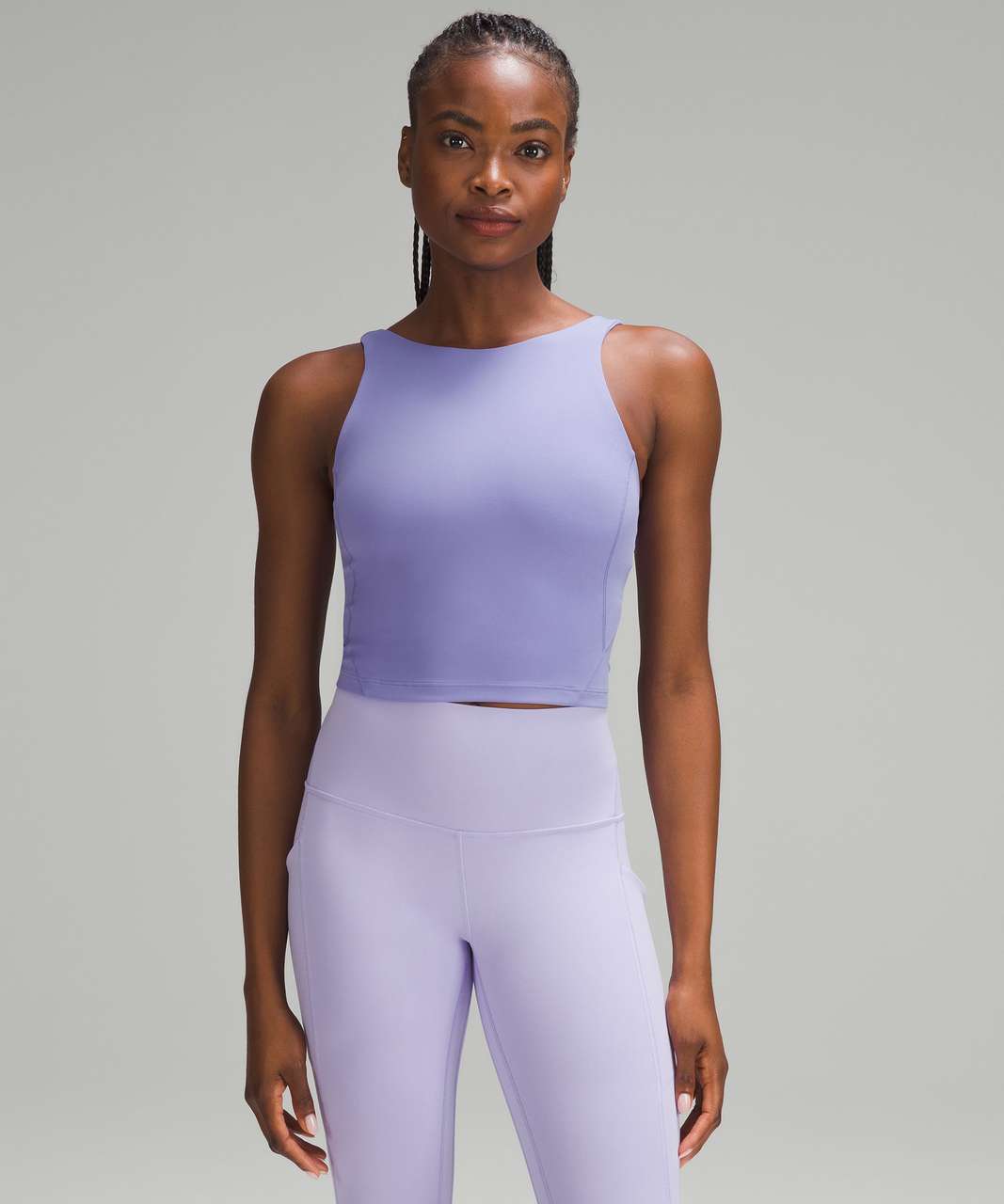 Lululemon Align High-Neck Tank Top - Dark Lavender - lulu fanatics