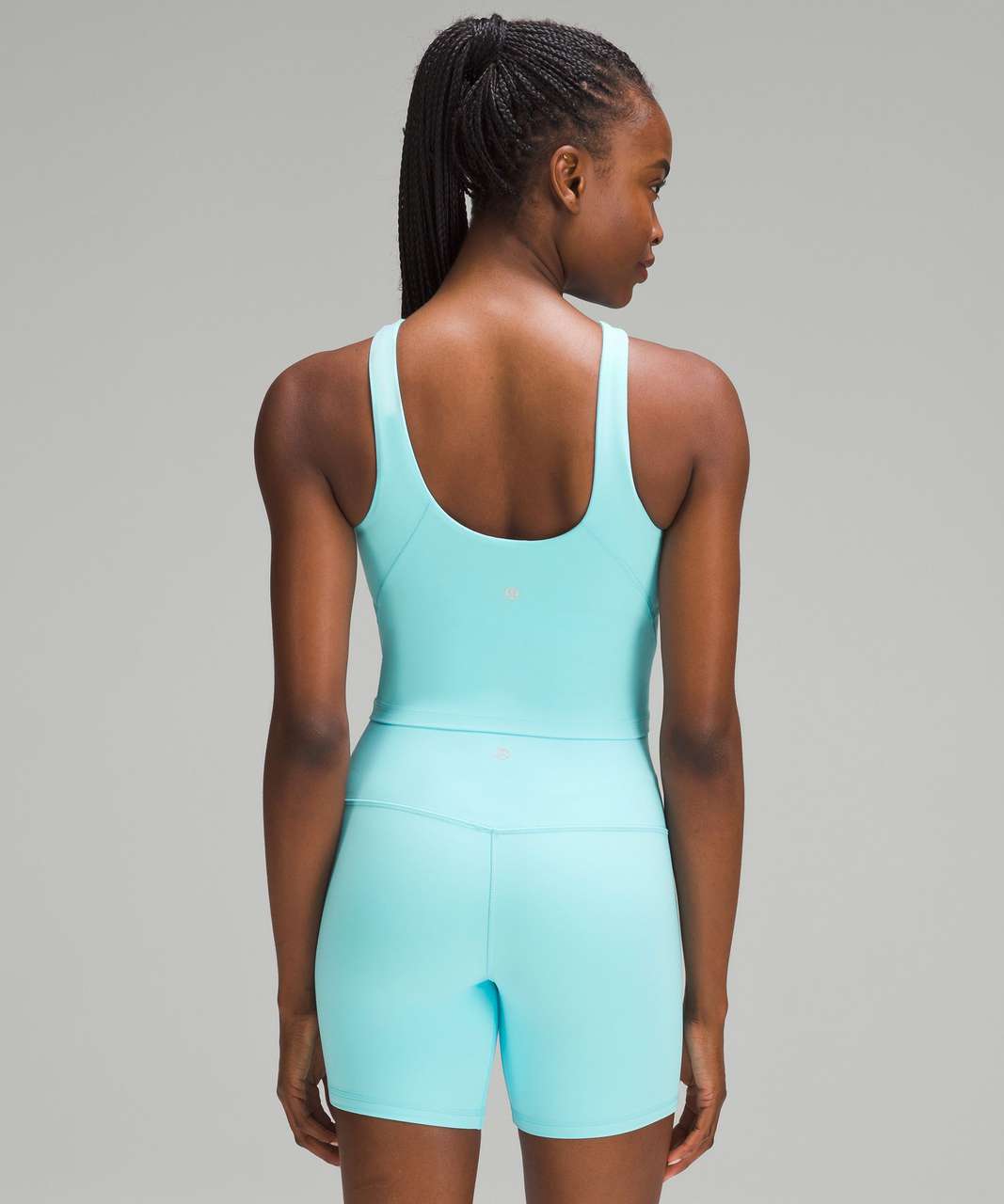 Lululemon Align High-Neck Tank Top - Cyan Blue - lulu fanatics