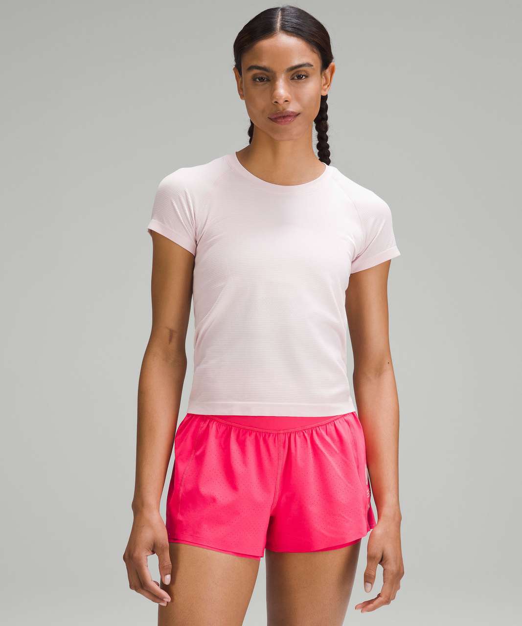 Lululemon Swiftly Tech Short-Sleeve Shirt 2.0 *Race Length - Flush Pink / Flush Pink