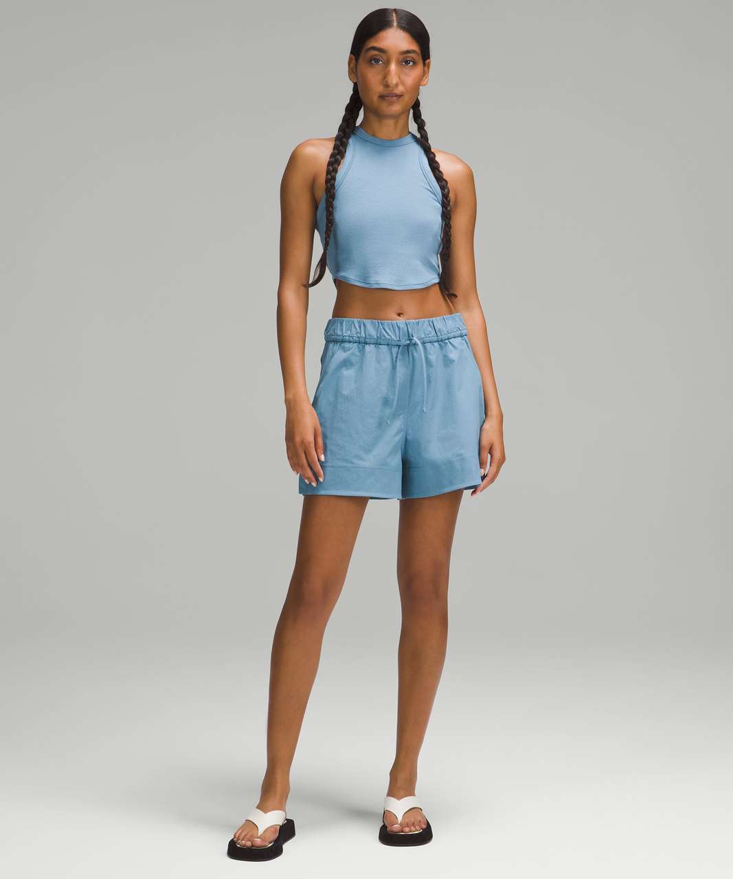 Lululemon Hold Tight Cropped Tank Top - Utility Blue