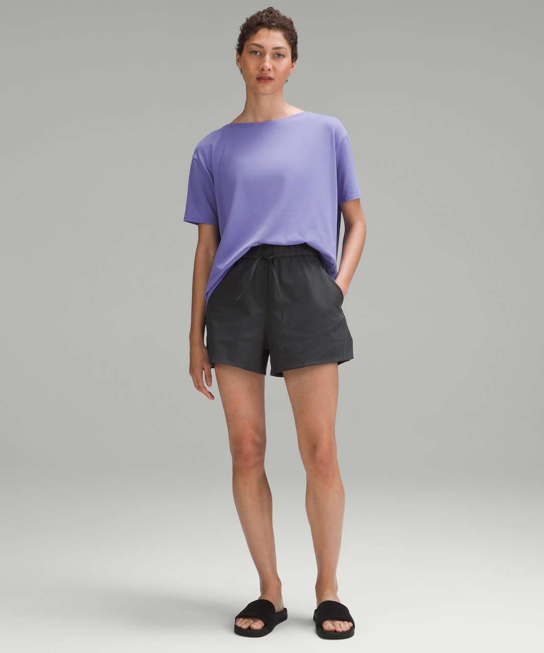 Lululemon Back in Action Short-Sleeve Shirt *Nulu - Dark Lavender