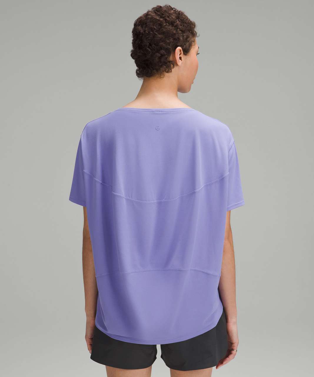 Lululemon Back in Action Short-Sleeve Shirt *Nulu - Dark Lavender - lulu  fanatics