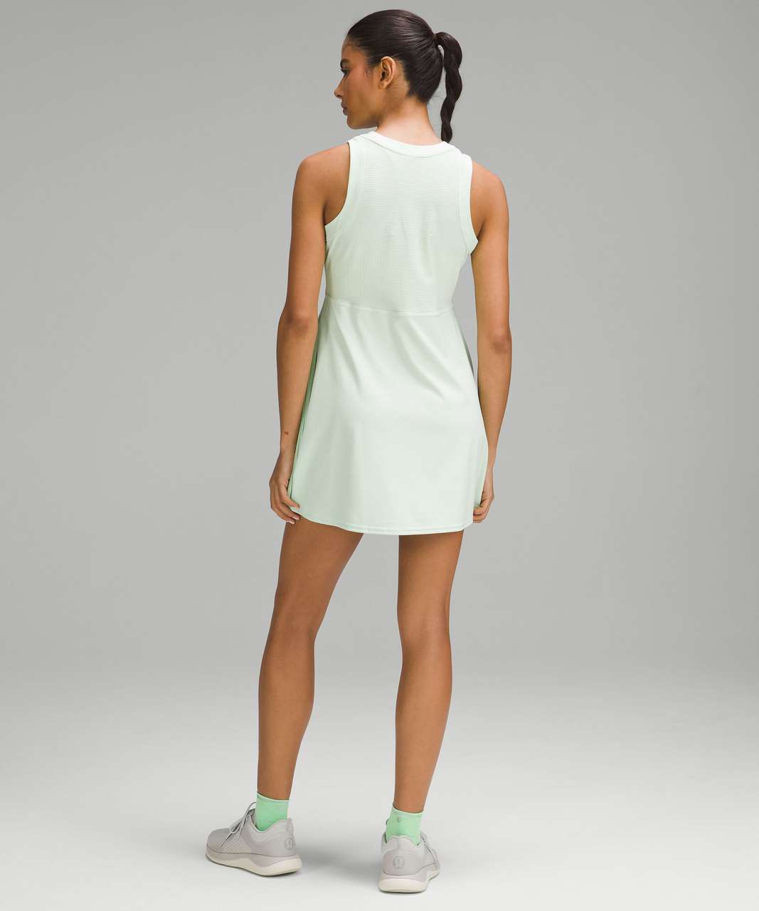 Lululemon Grid-Texture Sleeveless Tennis Dress - Kohlrabi Green