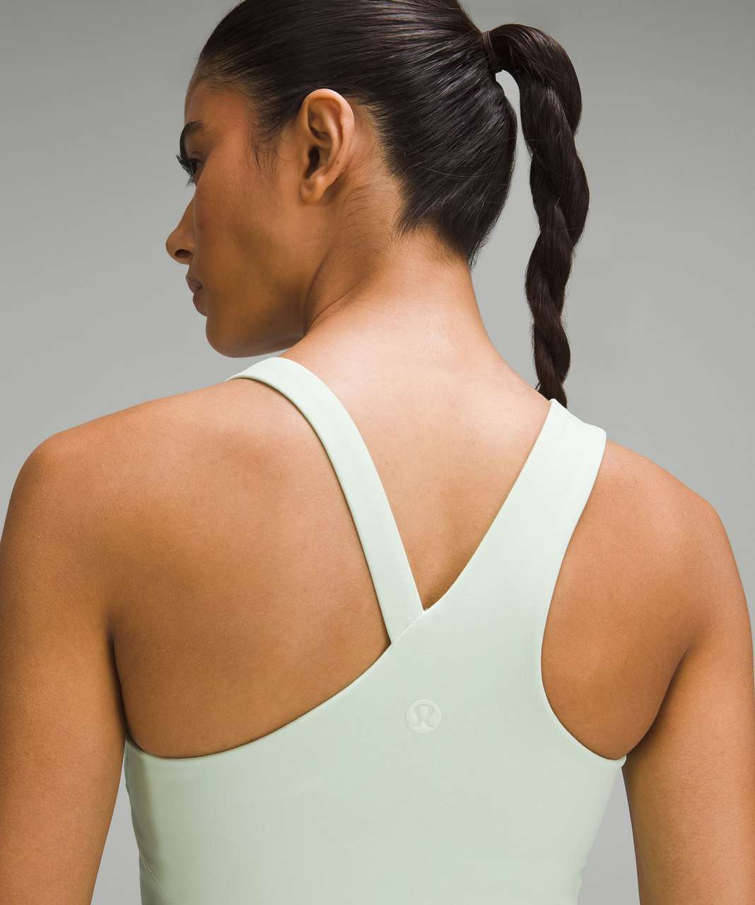 Lululemon Everlux Asymmetrical Tennis Tank Top - White - lulu fanatics