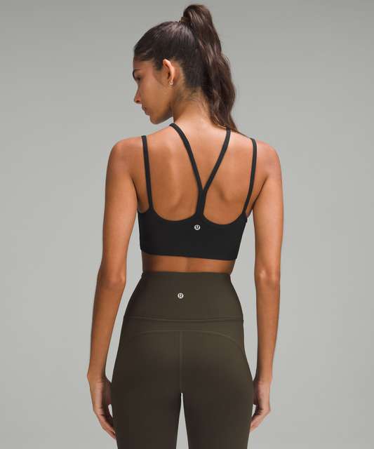 Lululemon Flow Y Strappy Bra Nulu *Light Support, A–C Cups - Cacao