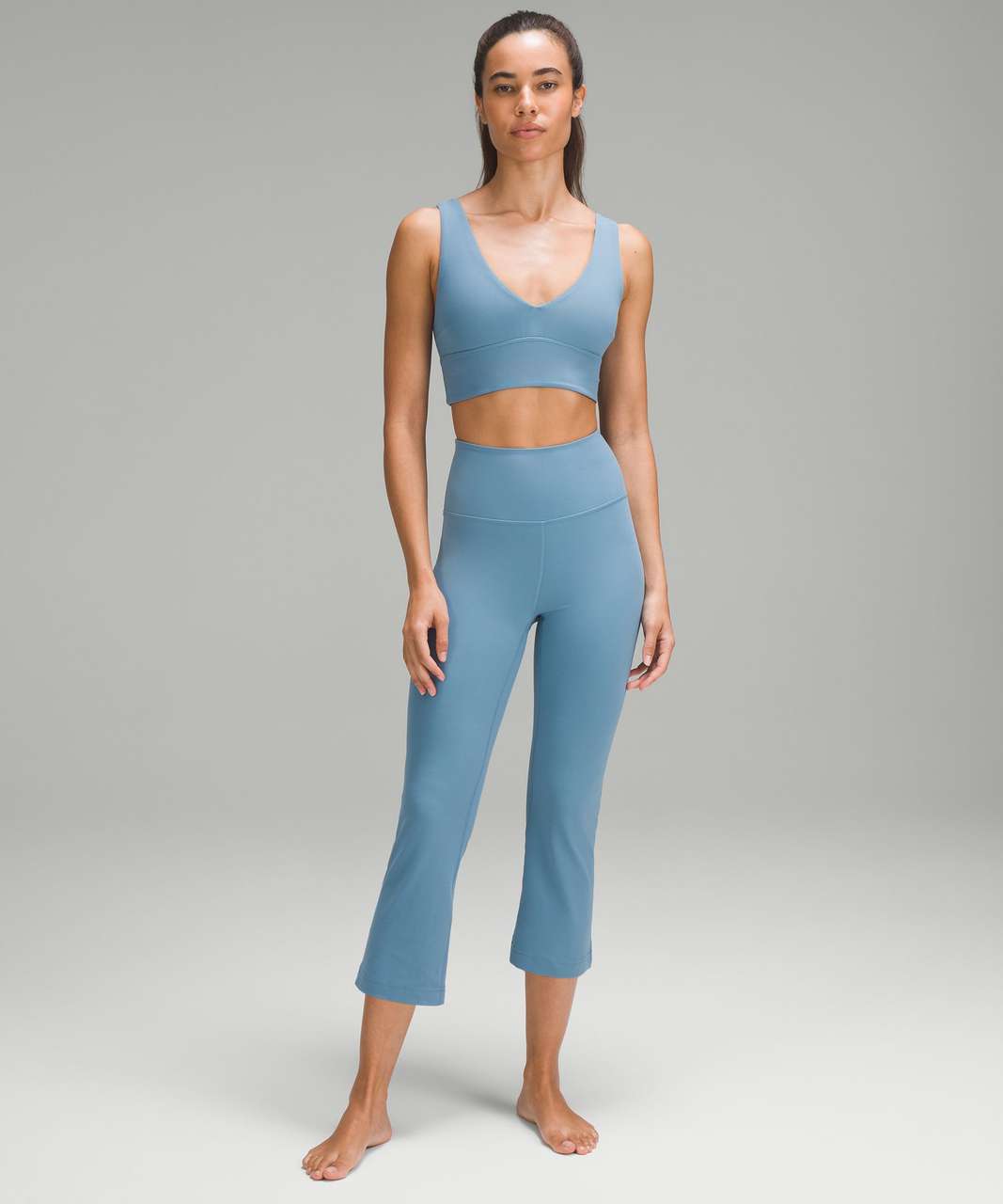 Lululemon groove flare pants leggings in utility blue, Women's