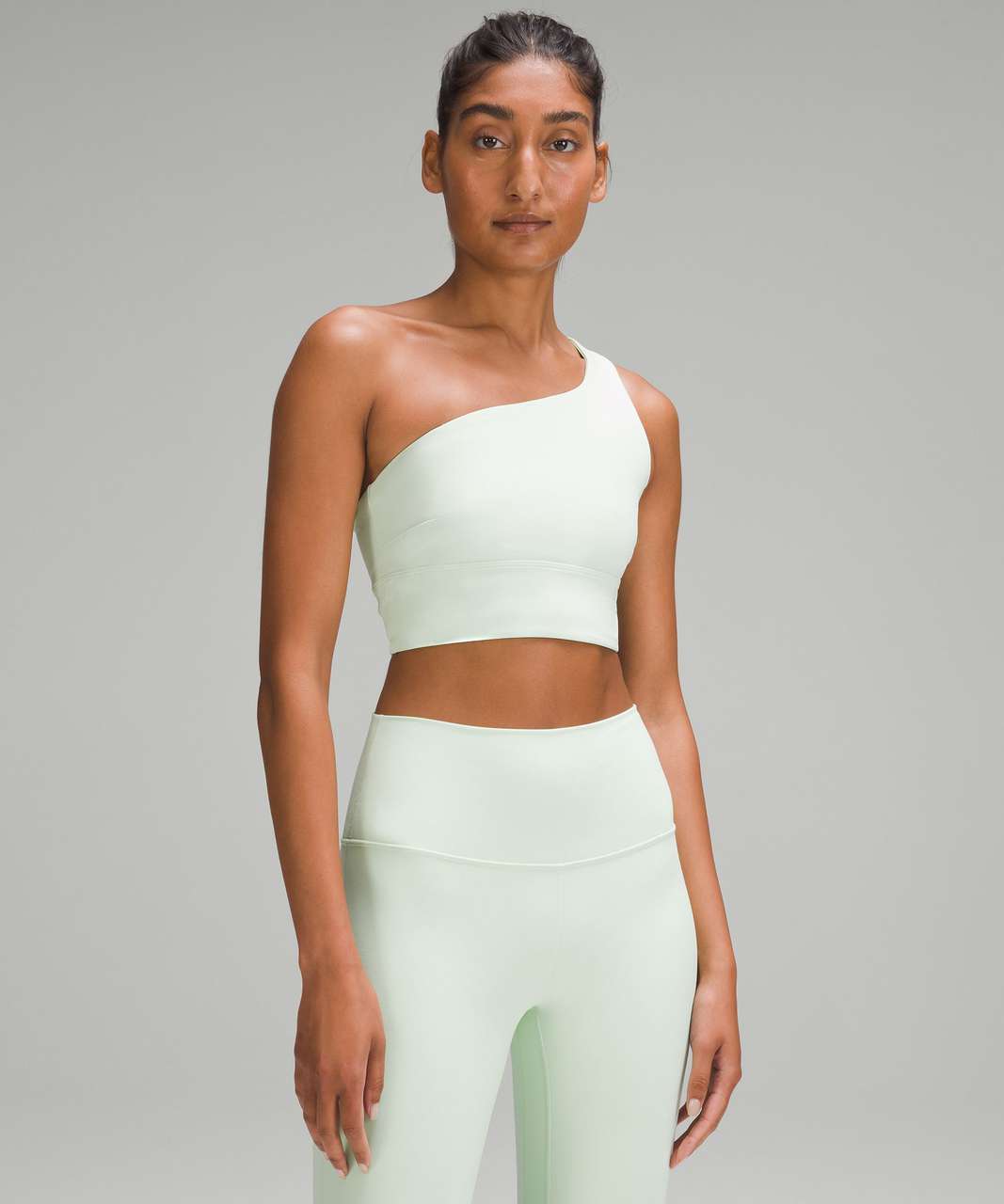 Lululemon Align Asymmetrical Bra *Light Support, C/D Cup - Kohlrabi Green -  lulu fanatics