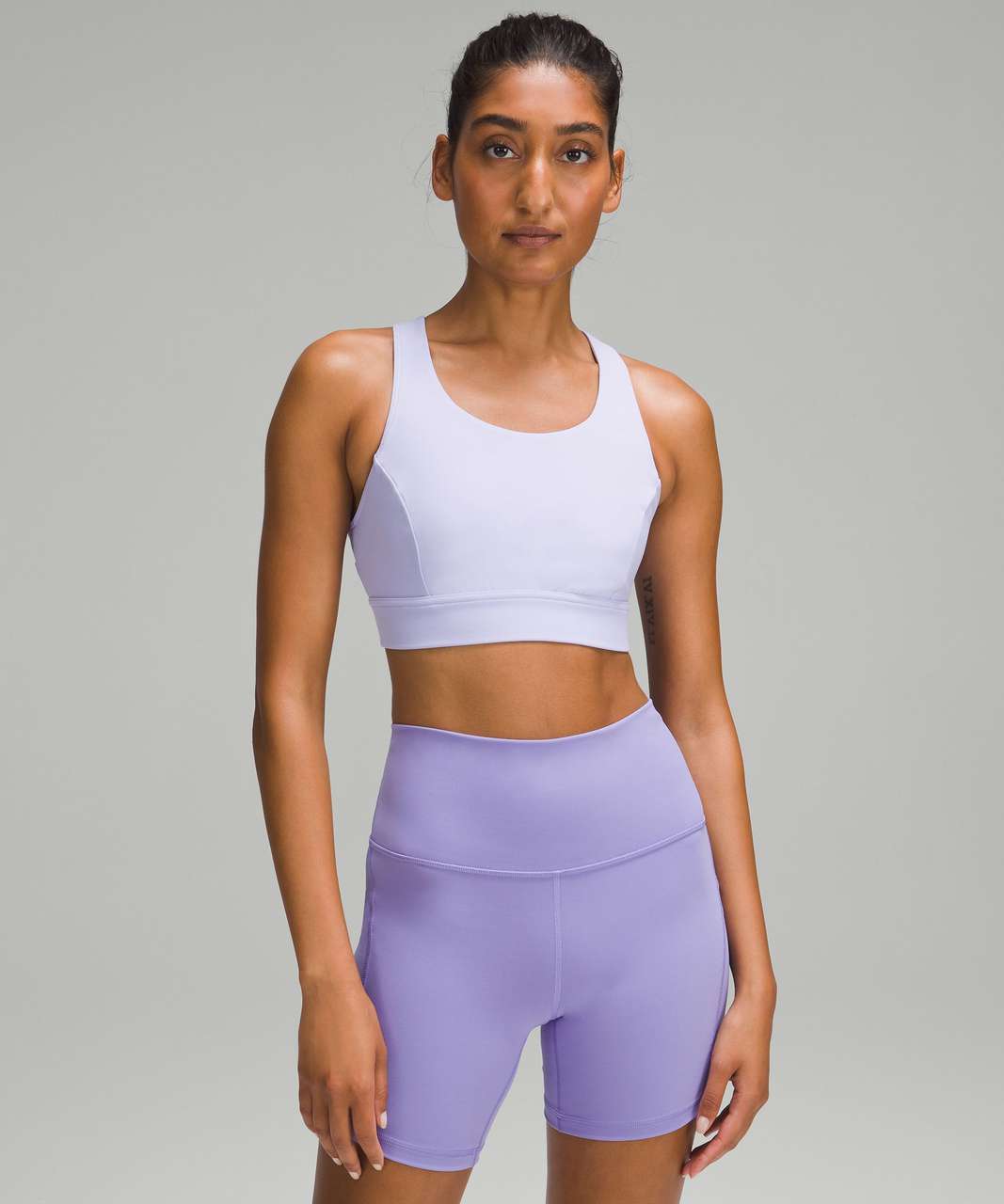 Lululemon Everlux Train Bra *Medium Support, C/D Cup - Lilac Smoke - lulu  fanatics