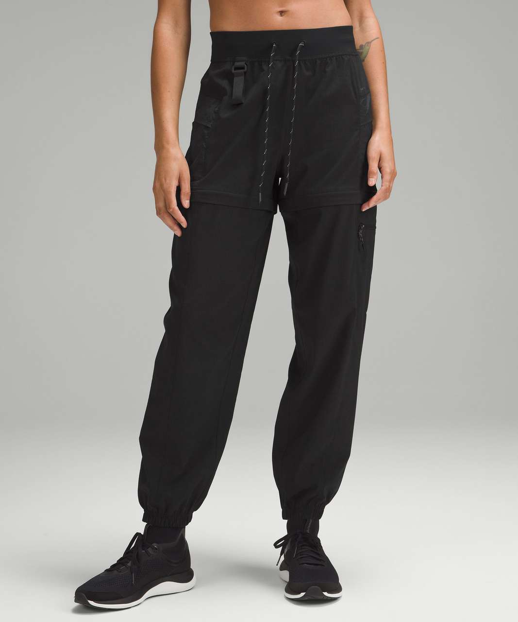 Lululemon Convertible High-Rise Hiking Jogger *WovenAir - Black - lulu  fanatics