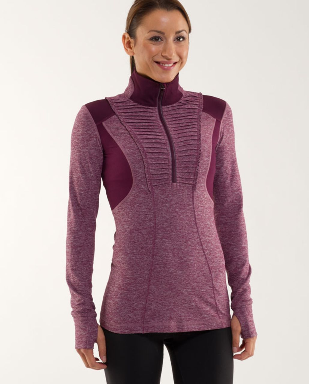 Lululemon Run For Cold Jacket - Plum - lulu fanatics