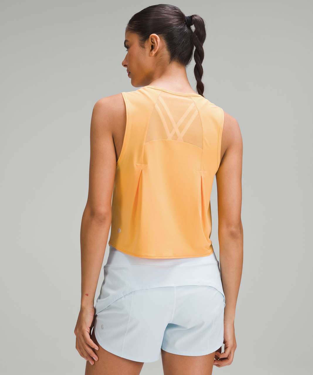 Lululemon Sculpt Cropped Tank Top - Mango Dream