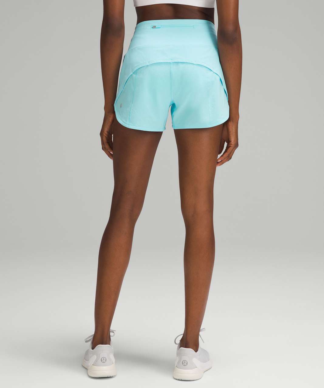 NEW LULULEMON Speed Up 4 HR Hi-Rise Short 10 TALL Blue Linen