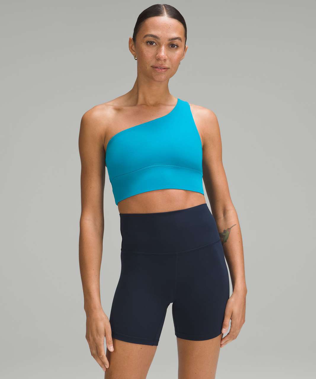 Lululemon Align Asymmetrical Bra *Light Support, A/B Cup - Hawaiian Blue -  lulu fanatics