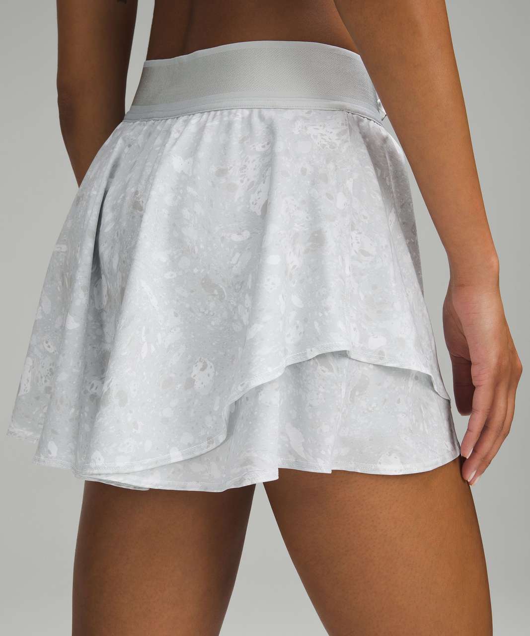 Lululemon Court Rival High-Rise Skirt - Terrazzo Marble Silver Ice Multi