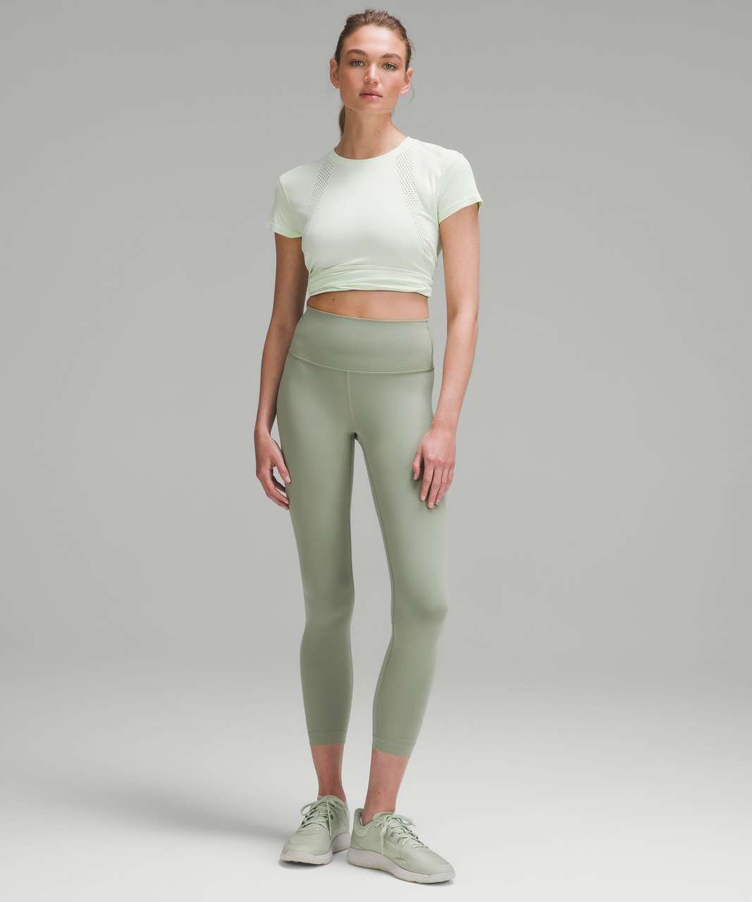 Lululemon Wunder Train High-Rise Tight 25 - Laurel Green - lulu fanatics