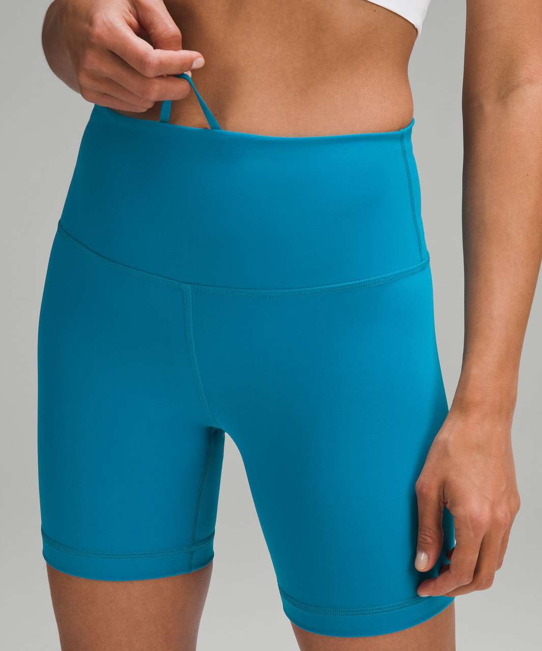 Lululemon Wunder Train High-Rise Short 6 - Teal Lagoon - lulu