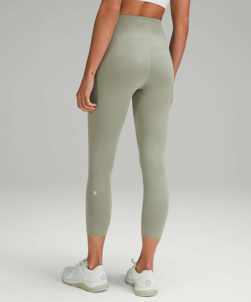 NWT Women Lululemon Train Free High-Rise Crop 23 Algae Green Size 6 Nulux