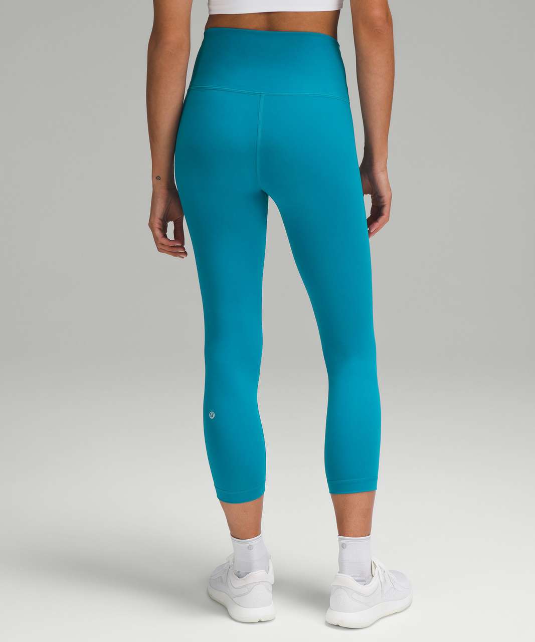 NWT Lululemon Wunder Train High-Rise Crop 23 Crunch Teal Lagoon Size: 14 