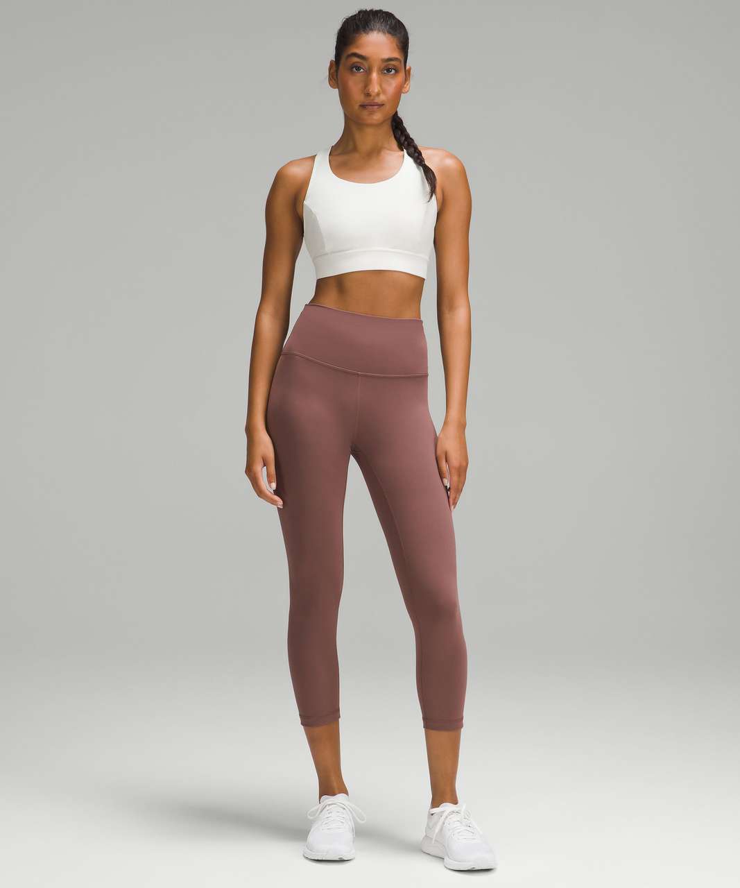 Lululemon Wunder Train High-Rise Crop 23 - Dark Oxide - lulu fanatics