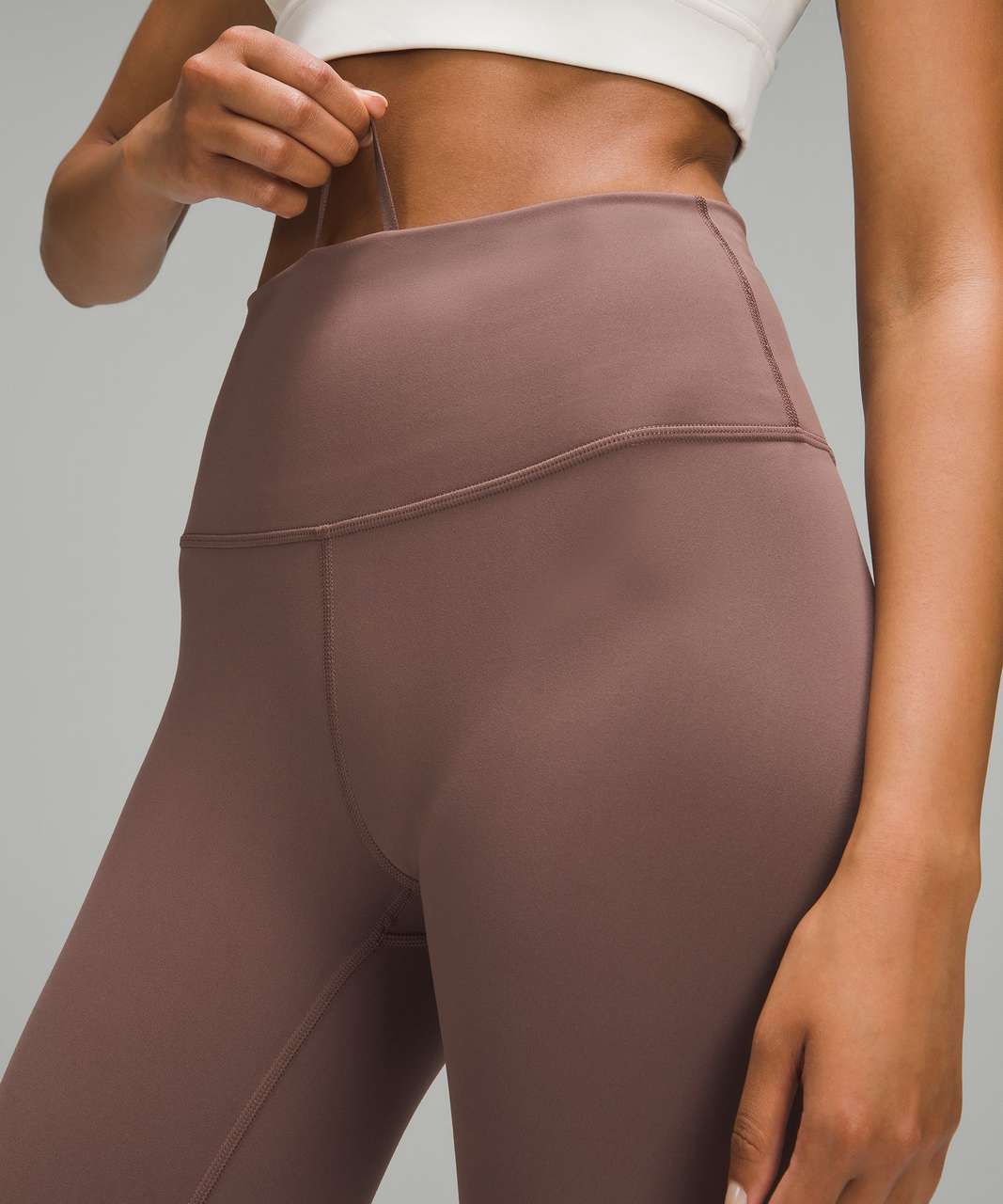 Lululemon Wunder Train High-Rise Crop 23 - Dark Terracotta - lulu