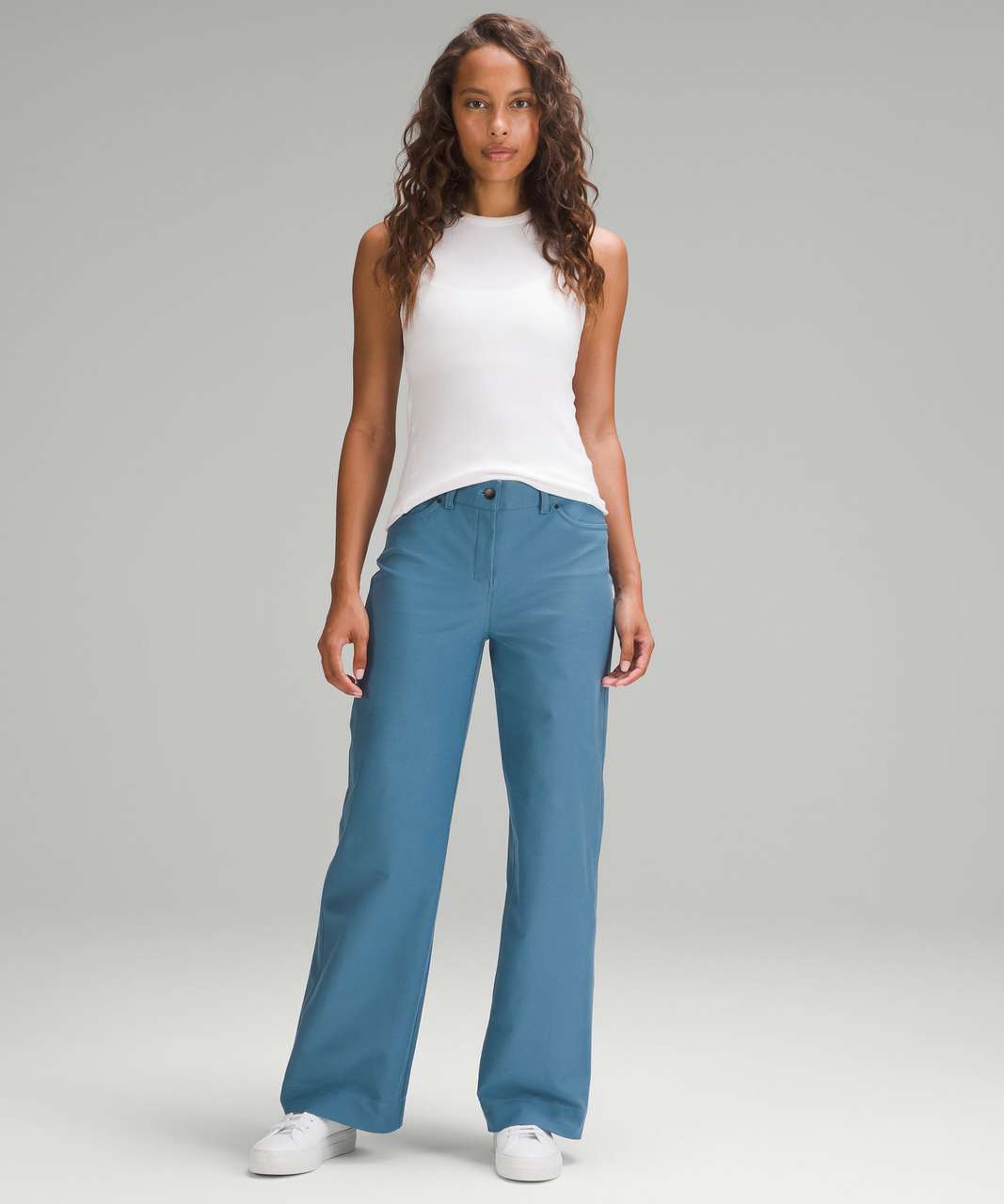 Lululemon City Sleek 5 Pocket High-Rise Wide-Leg Pant Full Length *Light Utilitech - Utility Blue