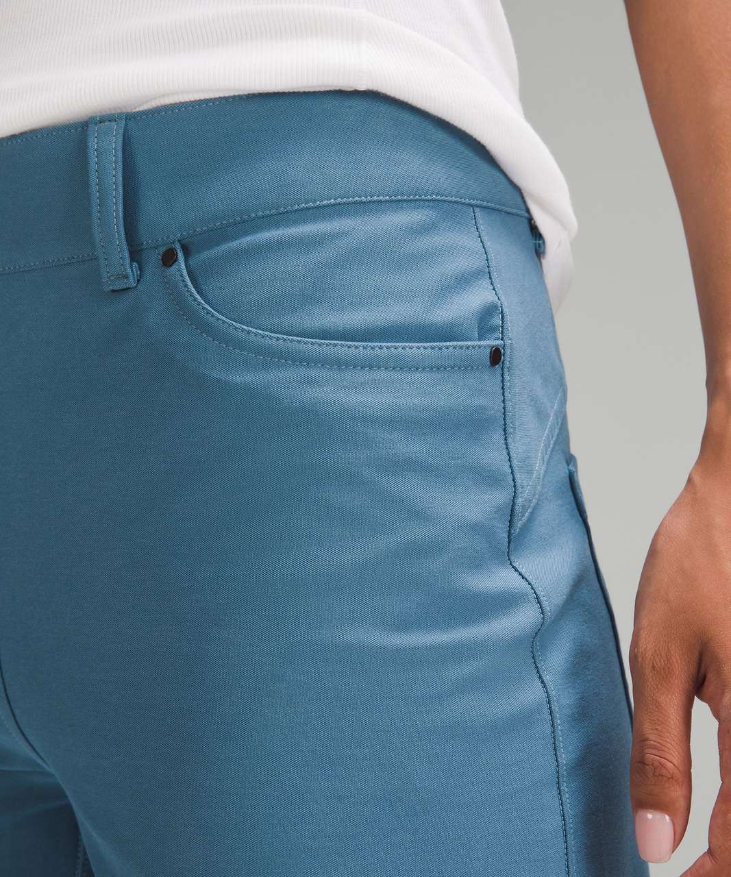 Lululemon City Sleek 5 Pocket High-Rise Wide-Leg Pant Full Length *Light  Utilitech - Utility Blue - lulu fanatics