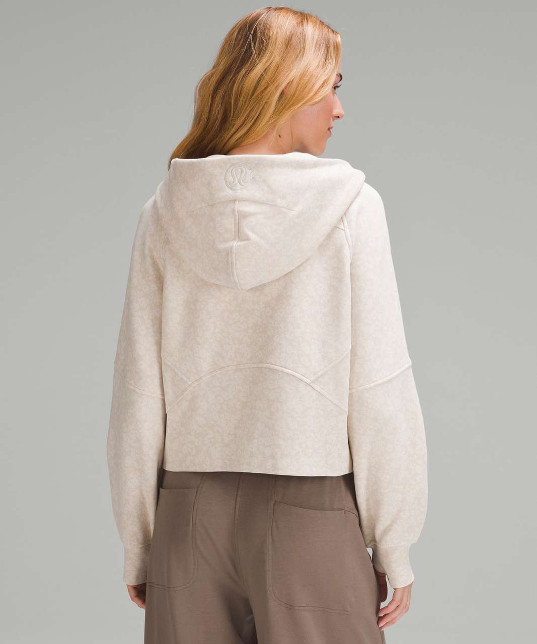 Lululemon Scuba Oversized Full Zip - Daisy Vista Light Ivory Natural Ivory