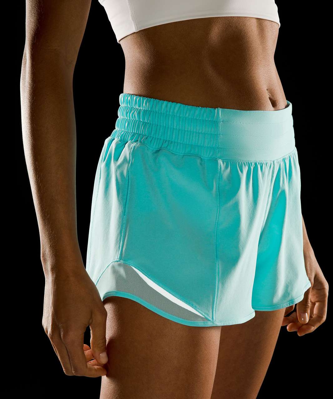 Lululemon Hotty Hot High-Rise Lined Short 2.5" - Cyan Blue