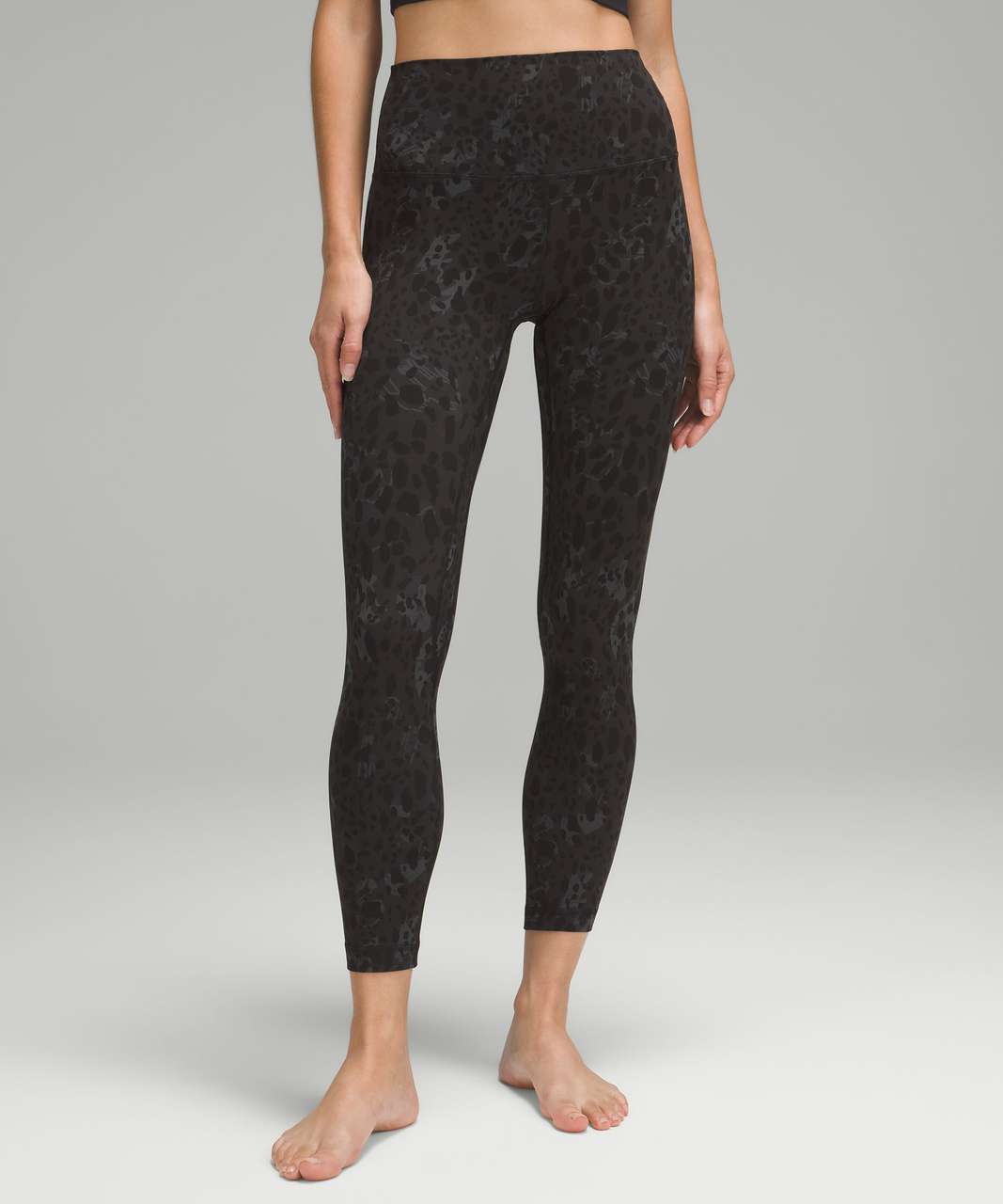 lululemon Align™ High-Rise Crop 23, Cheetah Camo Deep Coal Multi