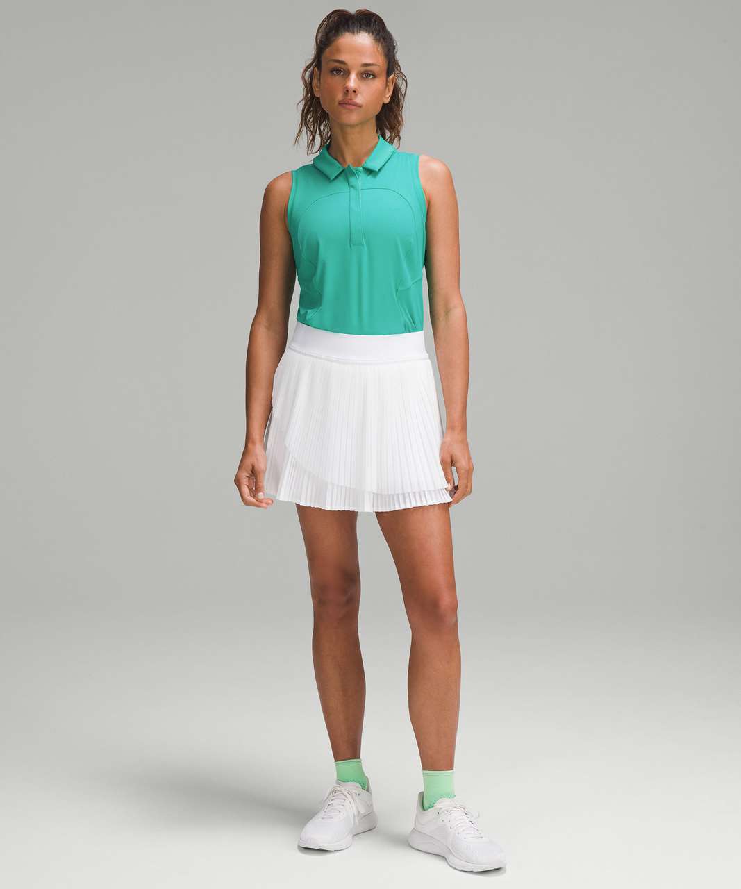 Lululemon Quick-Dry Sleeveless Polo Shirt - Kelly Green - lulu fanatics