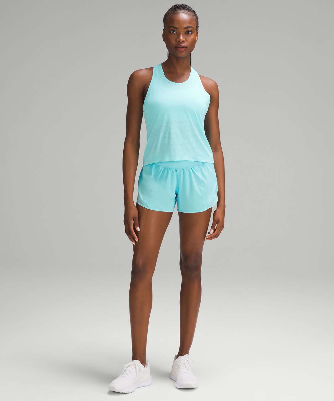 Lululemon Hotty Hot High-Rise Lined Short 4 - Electric Turquoise - lulu  fanatics