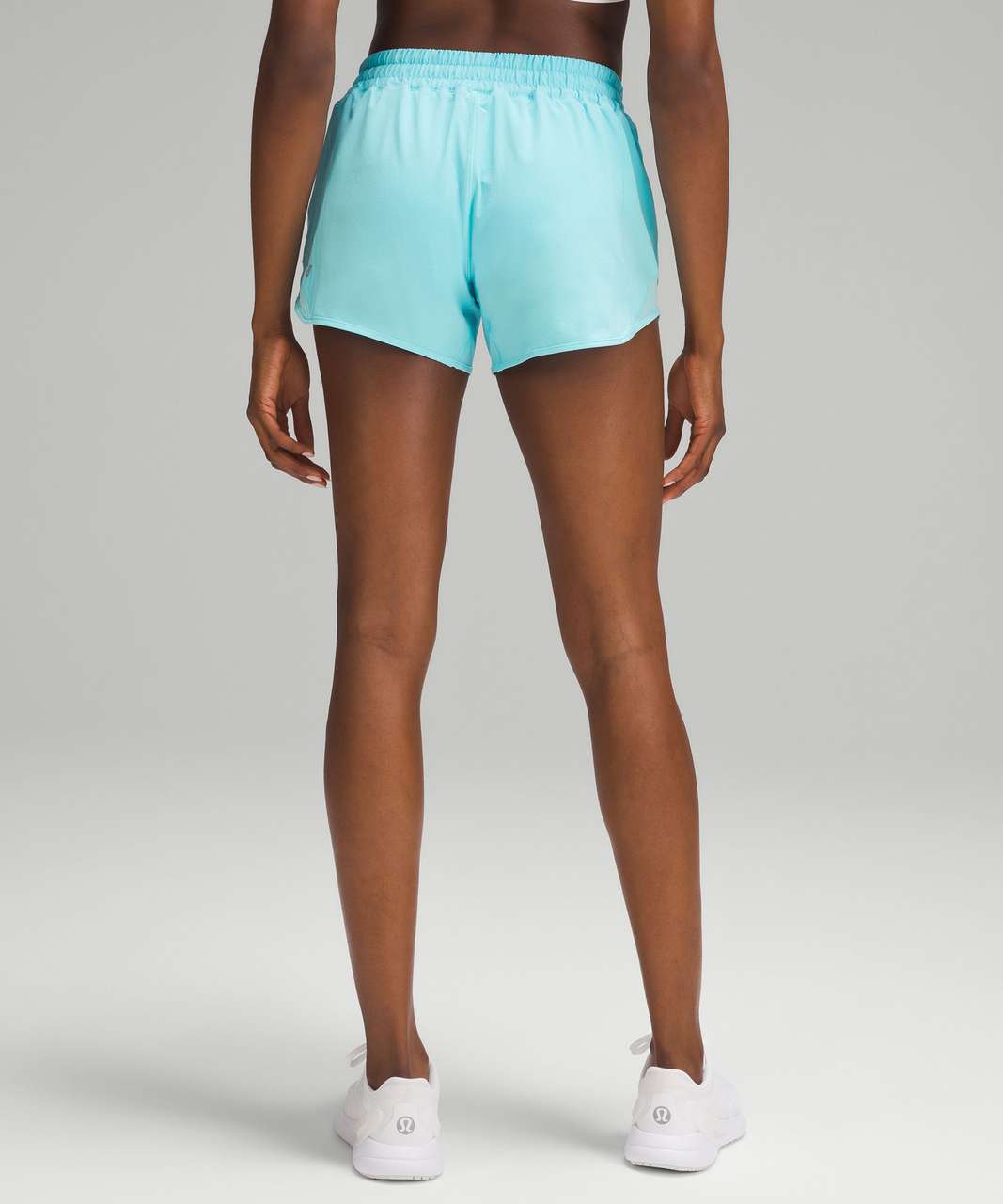 Lululemon Hotty Hot Low-Rise Lined Short 4" - Cyan Blue