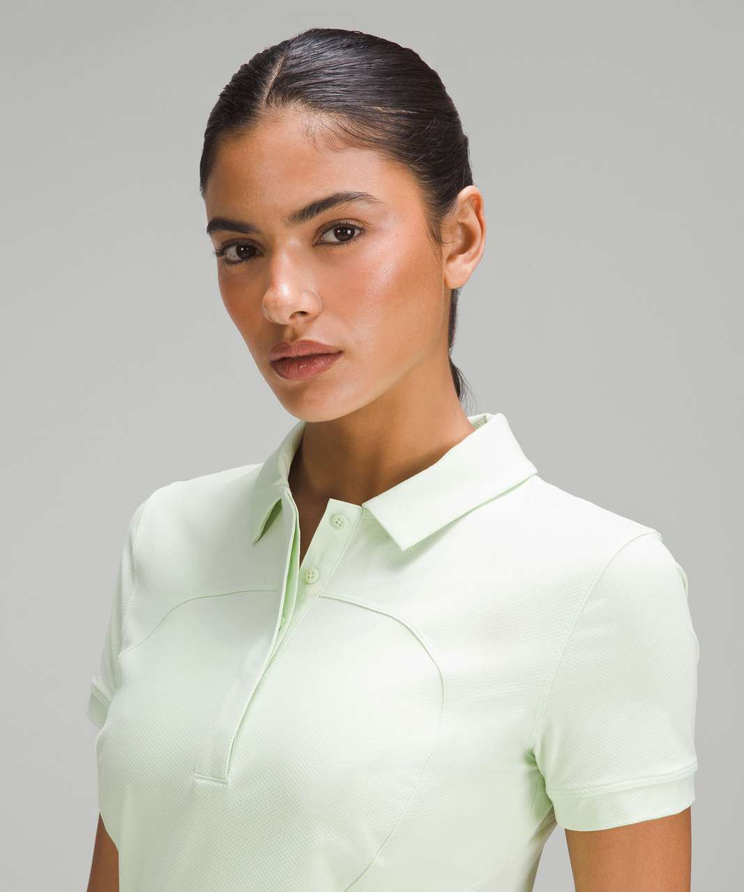 Lululemon Quick-Dry Short-Sleeve Polo Shirt - Kohlrabi Green